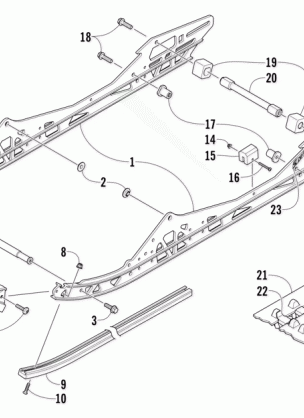 SLIDE RAIL AND TRACK ASSEMBLY