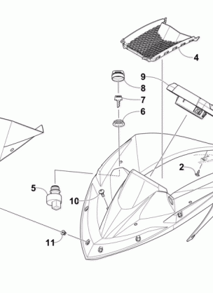 WINDSHIELD AND INSTRUMENTS ASSEMBLIES