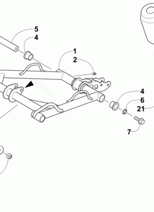 REAR SUSPENSION FRONT ARM ASSEMBLY