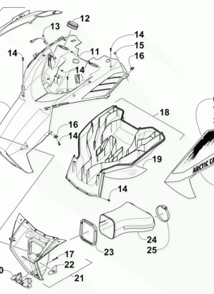 HOOD AND AIR INTAKE ASSEMBLY