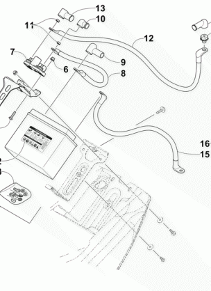 BATTERY AND TRAY ASSEMBLY