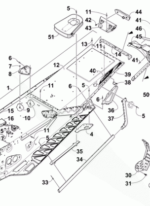 TUNNEL REAR BUMPER AND SNOWFLAP ASSEMBLY