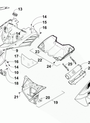 HOOD AND AIR INTAKE ASSEMBLY