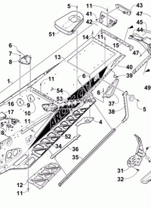 TUNNEL REAR BUMPER AND SNOWFLAP ASSEMBLY