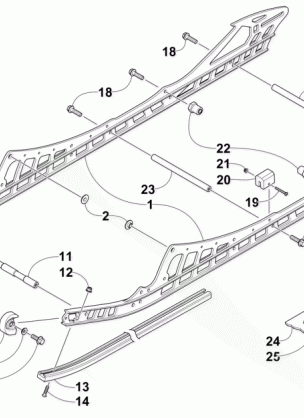 SLIDE RAIL AND TRACK ASSEMBLY