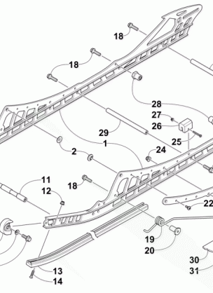 SLIDE RAIL AND TRACK ASSEMBLY