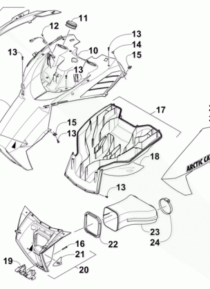 HOOD AND AIR INTAKE ASSEMBLY