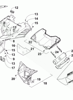 HOOD AND AIR INTAKE ASSEMBLY