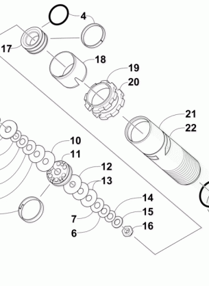 REAR SUSPENSION FRONT ARM SHOCK ABSORBER