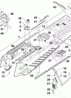 TUNNEL AND REAR RACK ASSEMBLY