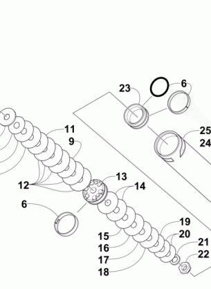 REAR SUSPENSION REAR ARM SHOCK ABSORBER