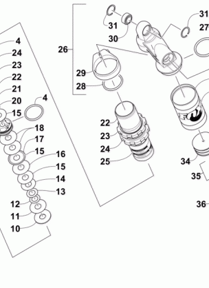 REAR SUSPENSION FRONT ARM SHOCK ABSORBER