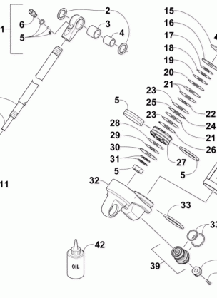 REAR SUSPENSION REAR ARM SHOCK ABSORBER