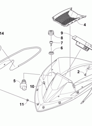 WINDSHIELD AND INSTRUMENTS ASSEMBLIES