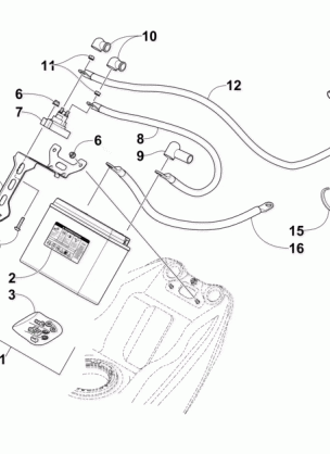 BATTERY AND TRAY ASSEMBLY