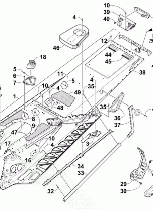 TUNNEL REAR BUMPER AND SNOWFLAP ASSEMBLY