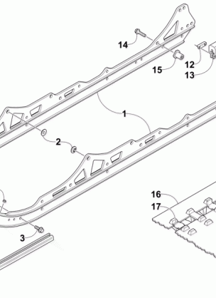 SLIDE RAIL AND TRACK ASSEMBLY