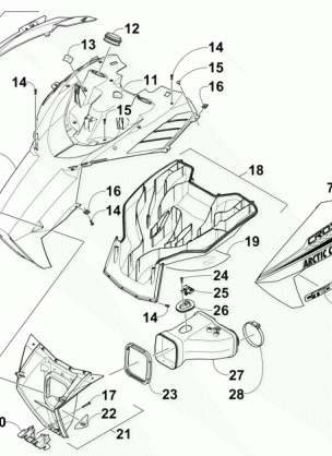 HOOD AND AIR INTAKE ASSEMBLY