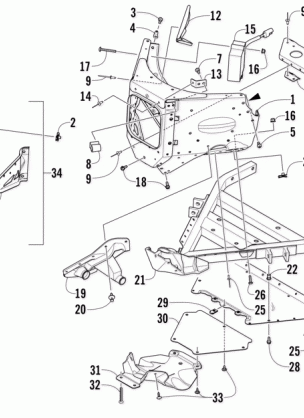 FRONT BUMPER AND FRAME ASSEMBLY