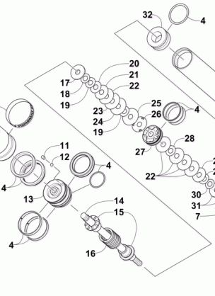 FRONT SUSPENSION SHOCK ABSORBER