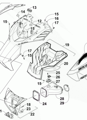 HOOD AND AIR INTAKE ASSEMBLY