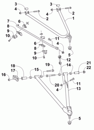 A-ARM AND SWAY BAR ASSEMBLY