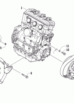 ENGINE AND RELATED PARTS