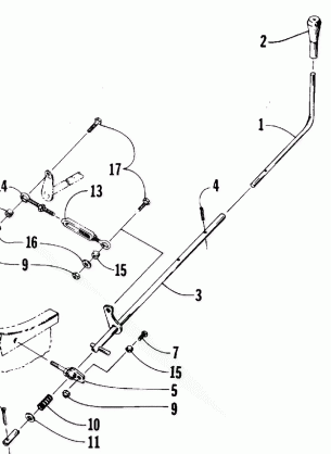 REVERSE SHIFT LEVER ASSEMBLY