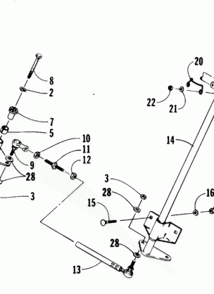 TIE ROD / STEERING POST ASSEMBLY