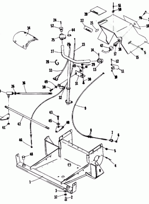 STEERING FRONT FRAME AND CONSOLE