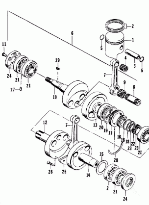 PISTON AND CRANKSHAFT