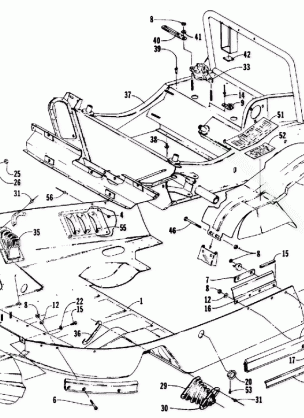 BELLY PAN AND FRONT FRAME