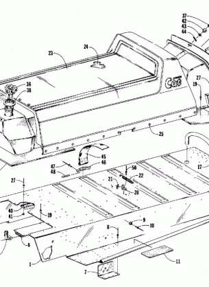 TUNNEL GAS TANK SEAT AND TOOLBOX