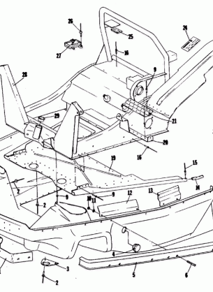 BELLY PAN AND FRONT FRAME