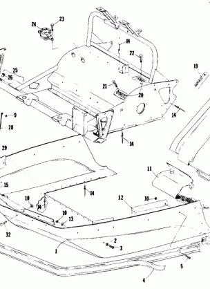 BELLY PAN AND FRONT FRAME