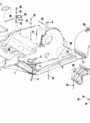 BELLY PAN AND FRONT FRAME