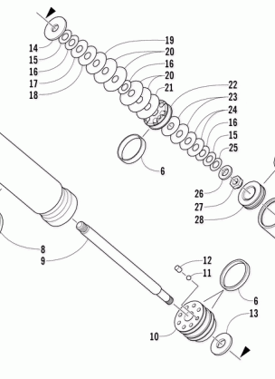 REAR SUSPENSION REAR ARM SHOCK ABSORBER