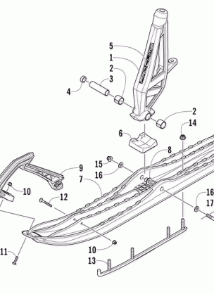 SKI AND SPINDLE ASSEMBLY