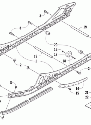 SLIDE RAIL AND TRACK ASSEMBLY