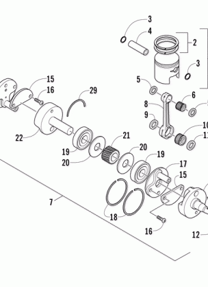 PISTON AND CRANKSHAFT