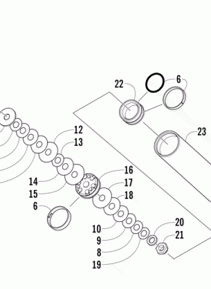 REAR SUSPENSION REAR ARM SHOCK ABSORBER