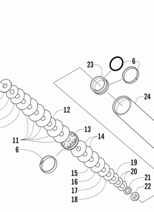 REAR SUSPENSION REAR ARM SHOCK ABSORBER