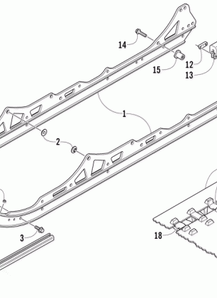 SLIDE RAIL AND TRACK ASSEMBLY