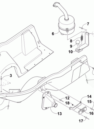 BELLY PAN AND EXHAUST ASSEMBLIES
