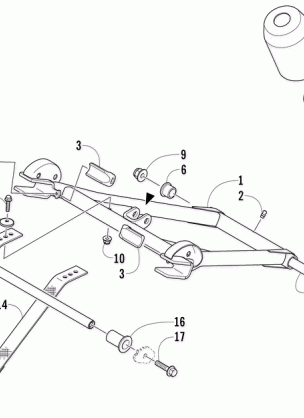 REAR SUSPENSION FRONT ARM ASSEMBLY