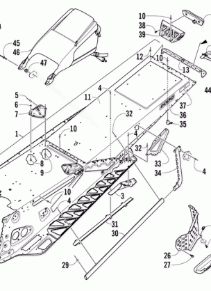 TUNNEL AND SNOWFLAP ASSEMBLY