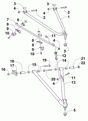 A-ARM AND SWAY BAR ASSEMBLY