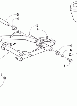 REAR SUSPENSION FRONT ARM ASSEMBLY