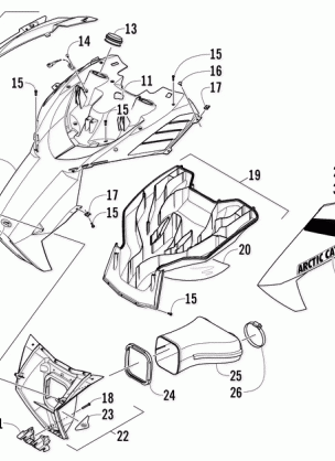 HOOD AND AIR INTAKE ASSEMBLY