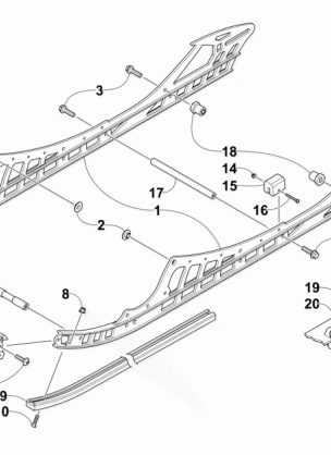 SLIDE RAIL AND TRACK ASSEMBLY